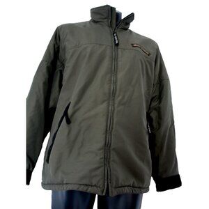 Polo Ralph Lauren Performance Coat Jacket Men's Large Green Full Zip  No Hood